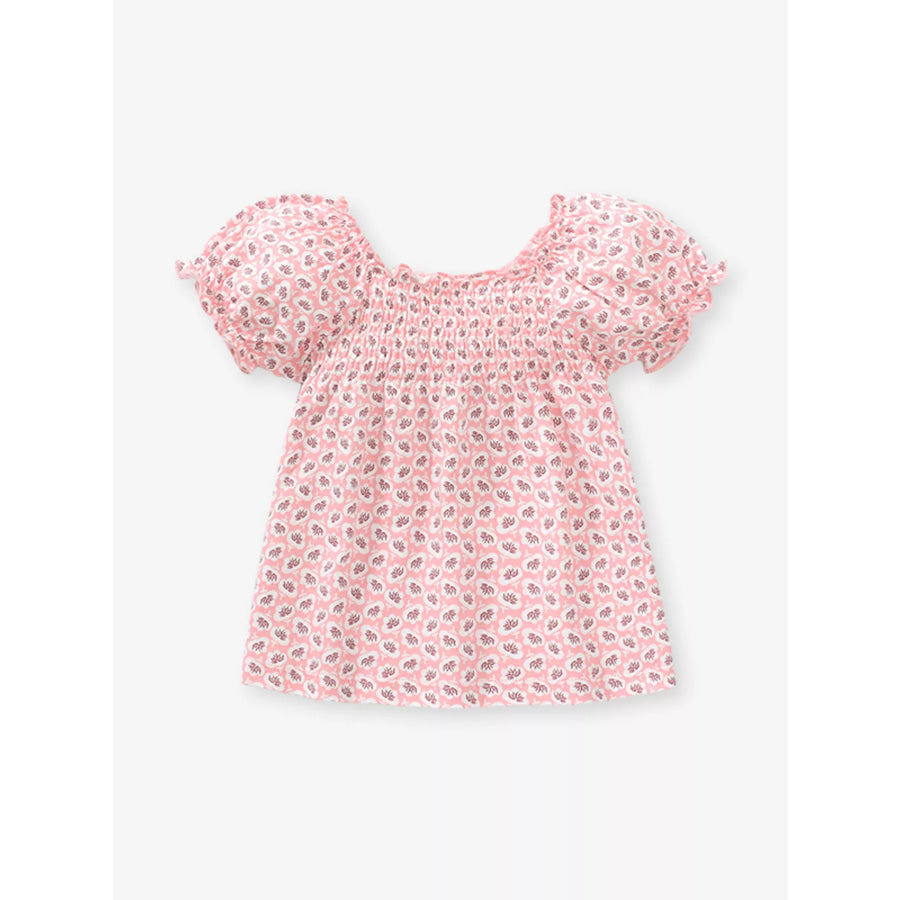 Children’s Floral Print Smocked Top Apparel and Accessories