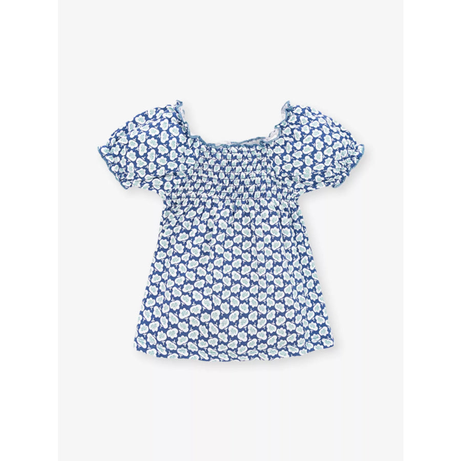 Children’s Floral Print Smocked Top Apparel and Accessories