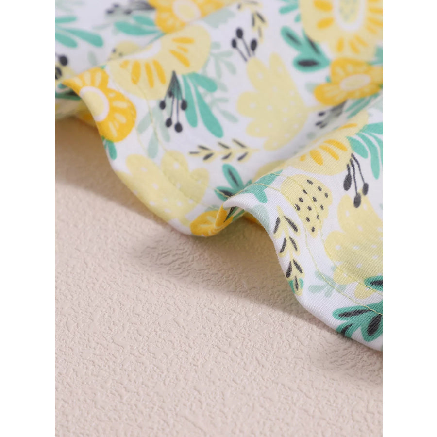 Children’s Floral Print Spaghetti Strap Dress Apparel and Accessories