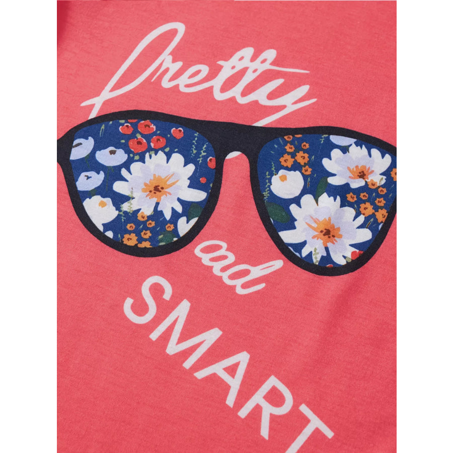 Children’s Floral Print Tee and Shorts Set Apparel and Accessories