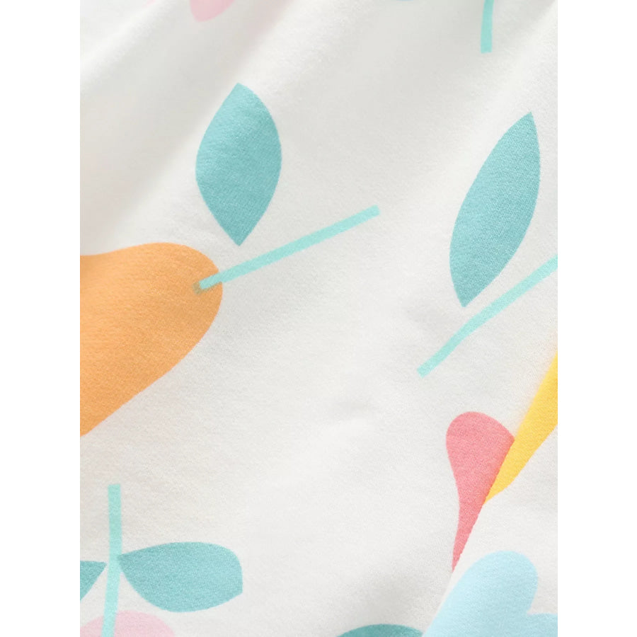 Children’s Floral Print Tee and Shorts Set Apparel and Accessories