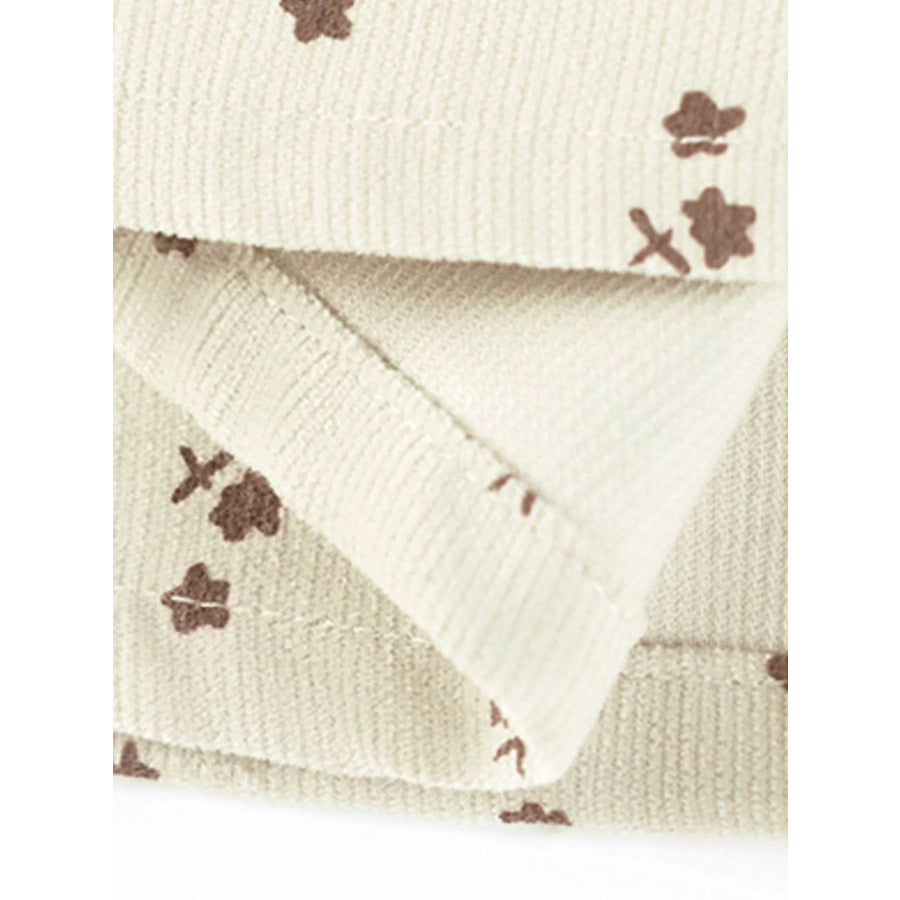 Children’s Floral Print Tiered Long Sleeve Dress Apparel and Accessories