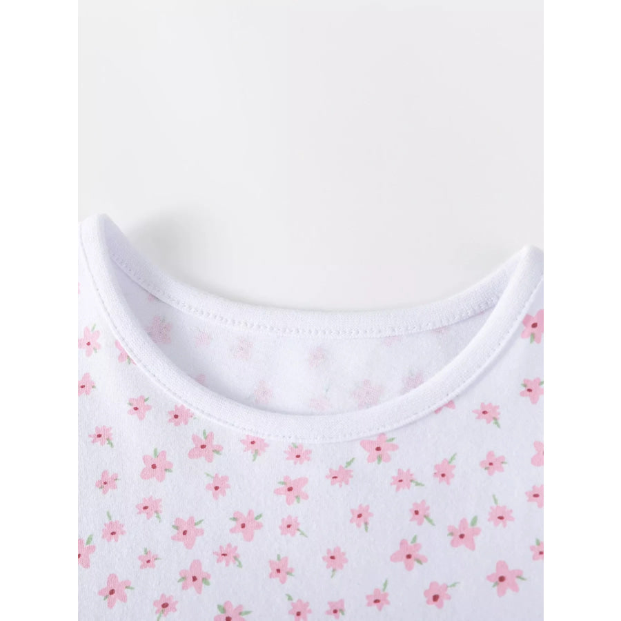 Children’s Floral Print Tulle Dress Apparel and Accessories