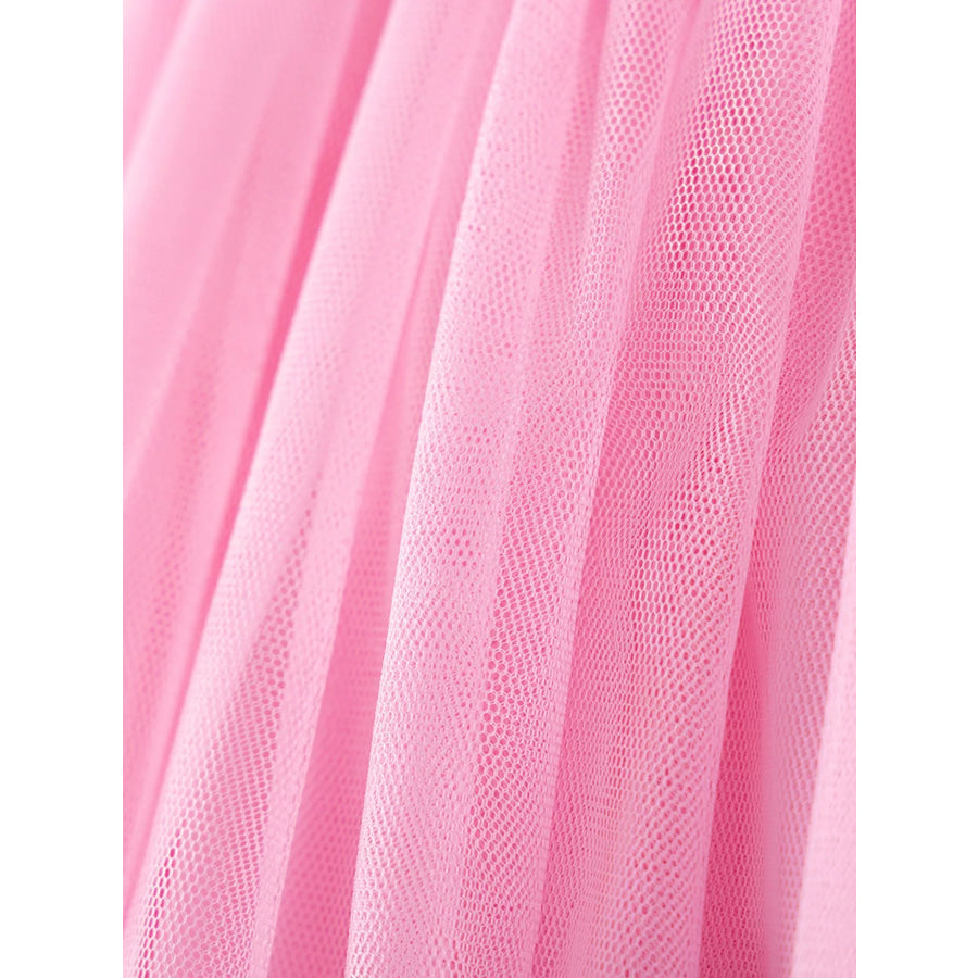 Children’s Floral Print Tulle Dress Apparel and Accessories