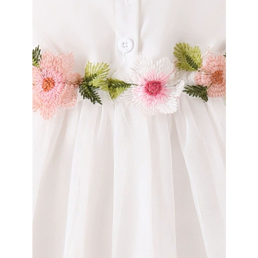 Children’s Floral Ruffle Sleeve Dress Apparel and Accessories