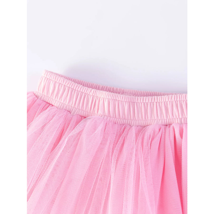 Children’s Floral Top and Tulle Skirt Set Apparel and Accessories