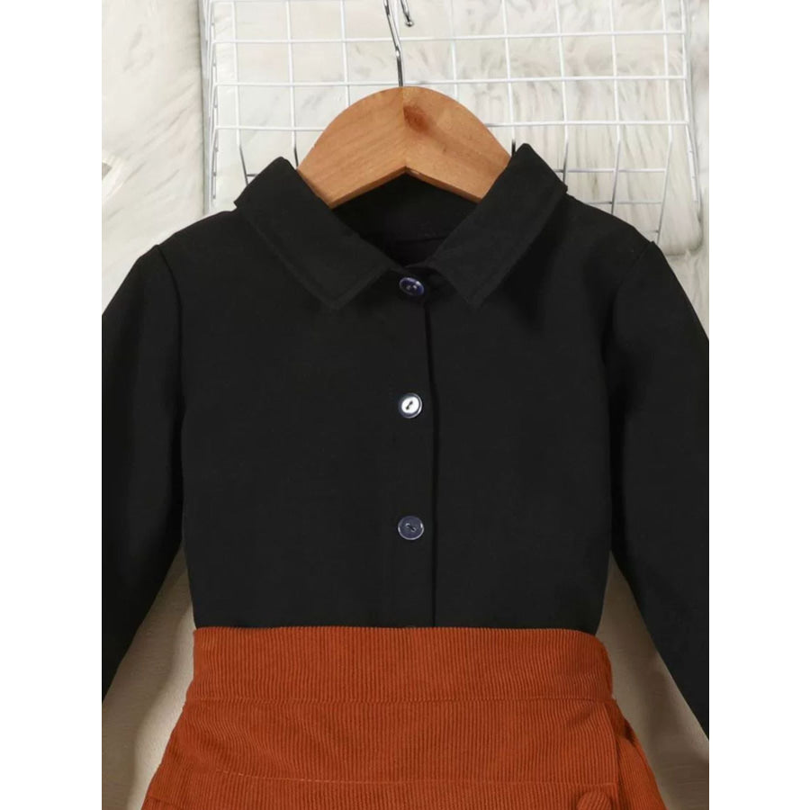 Children’s Flounce Sleeve Shirt and Skort Set Apparel and Accessories