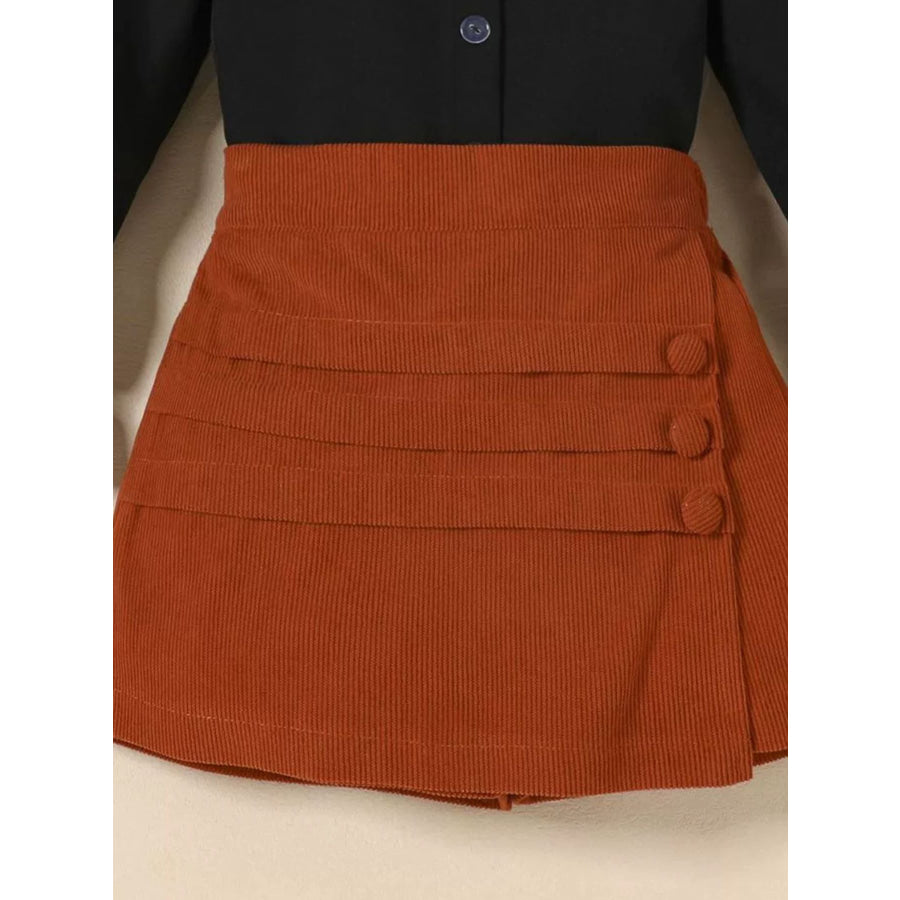 Children’s Flounce Sleeve Shirt and Skort Set Apparel and Accessories