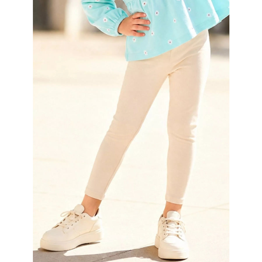 Children’s Flower Balloon Sleeve Peplum Top and Pants Set Apparel and Accessories