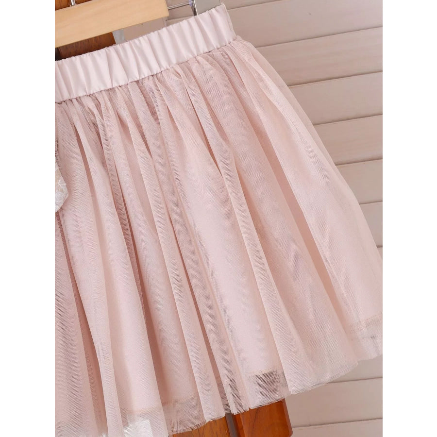 Children’s Flower Button Up Vest and Skirt Set Apparel and Accessories