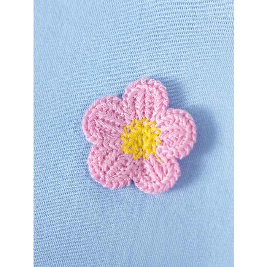 Children’s Flower Round Neck Dress Apparel and Accessories