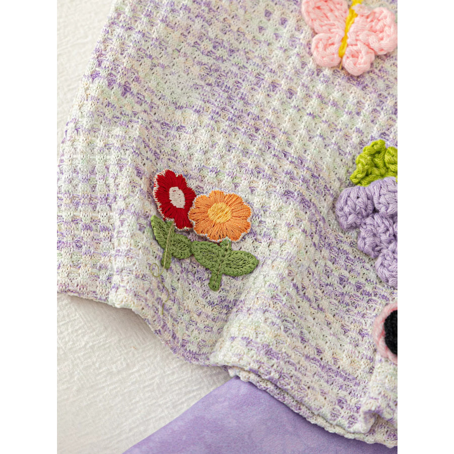 Children’s Flower Sleeveless Top and Shorts Set Apparel and Accessories