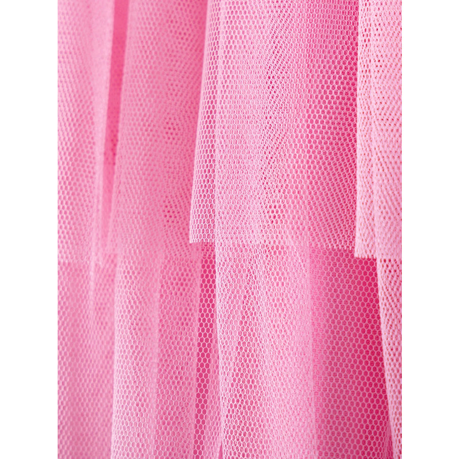 Children’s Fox Applique Tulle Layered Dress Apparel and Accessories