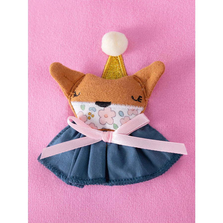 Children’s Fox Applique Tulle Layered Dress Apparel and Accessories