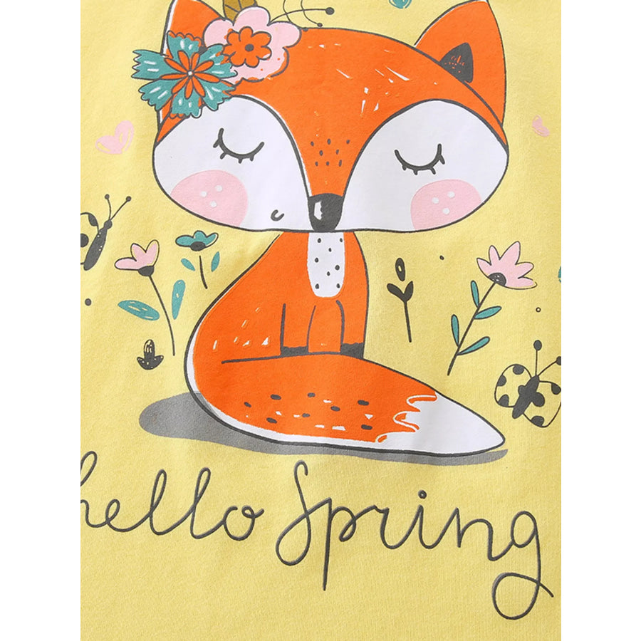 Children’s Fox Tank and Floral Shorts Set Apparel and Accessories