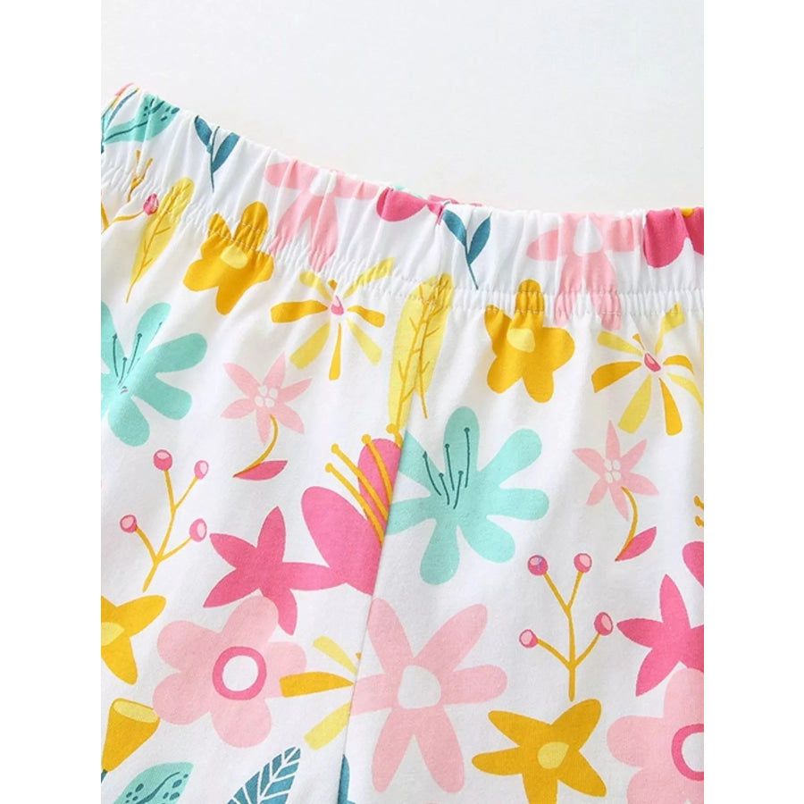 Children’s Fox Tank and Floral Shorts Set Apparel and Accessories