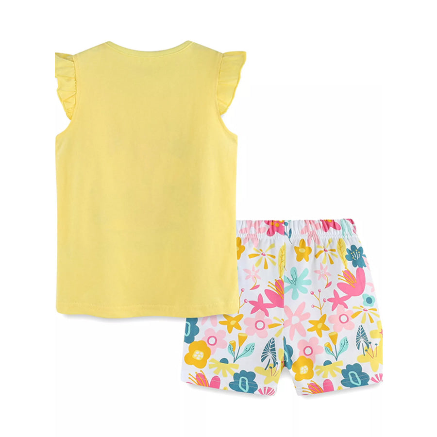 Children’s Fox Tank and Floral Shorts Set Apparel and Accessories