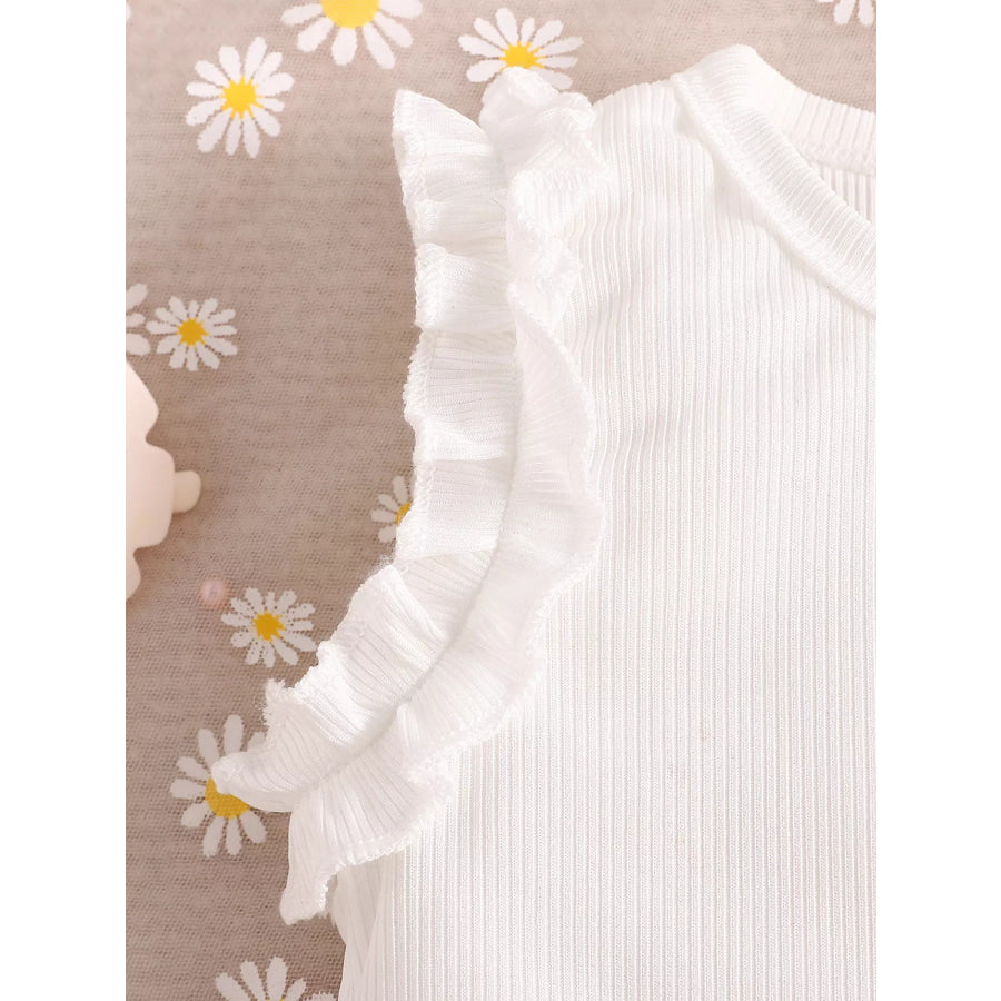 Children’s Frill Sleeveless Top and Belt Shorts Set Apparel and Accessories