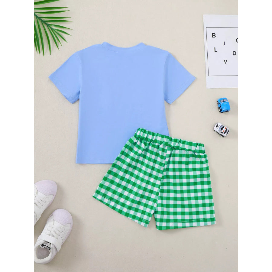 Children’s Frog Short Sleeve T-Shirt & Shorts Set Apparel and Accessories