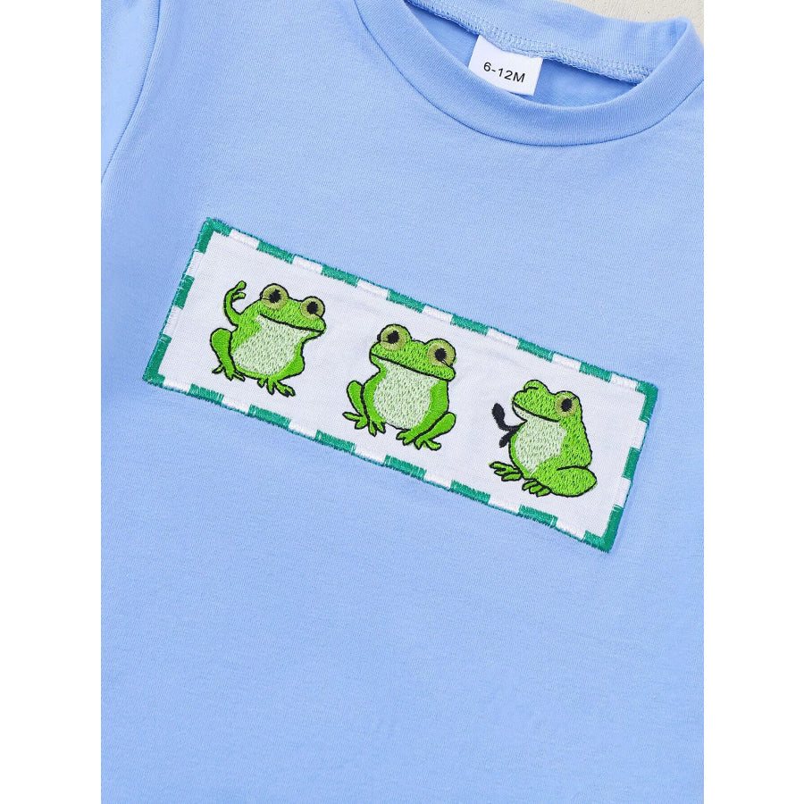 Children’s Frog Short Sleeve T-Shirt & Shorts Set Apparel and Accessories