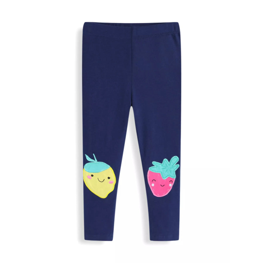 Children’s Fruit Applique Knit Leggings Apparel and Accessories