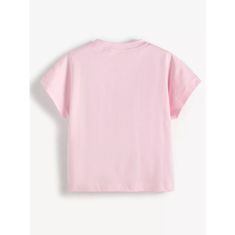 Children’s Fruit Applique Round Neck T-Shirt