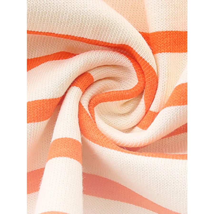 Children’s Fruit Embroidered Ruffled Striped Dress Apparel and Accessories