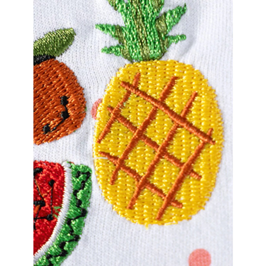 Children’s Fruit Peplum Top and Leggings Two-Piece Set Apparel and Accessories