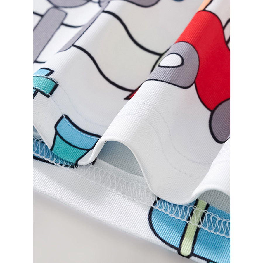 Children’s Fun Train Print Short Sleeve T-Shirt Apparel and Accessories
