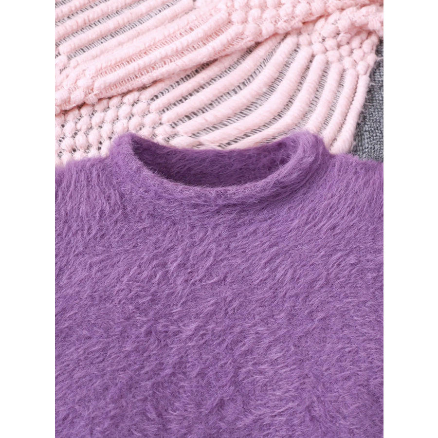 Children’s Fuzzy Knit Top & Pants Set Apparel and Accessories