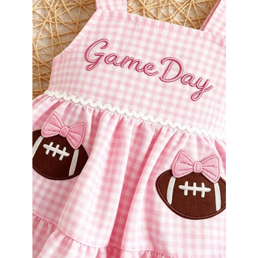 Children’s Game Day Football Gingham Top and Shorts Set Apparel and Accessories