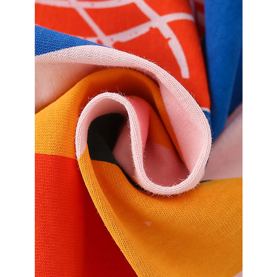 Children’s Geometric Print Short Sleeve T-Shirt Apparel and Accessories