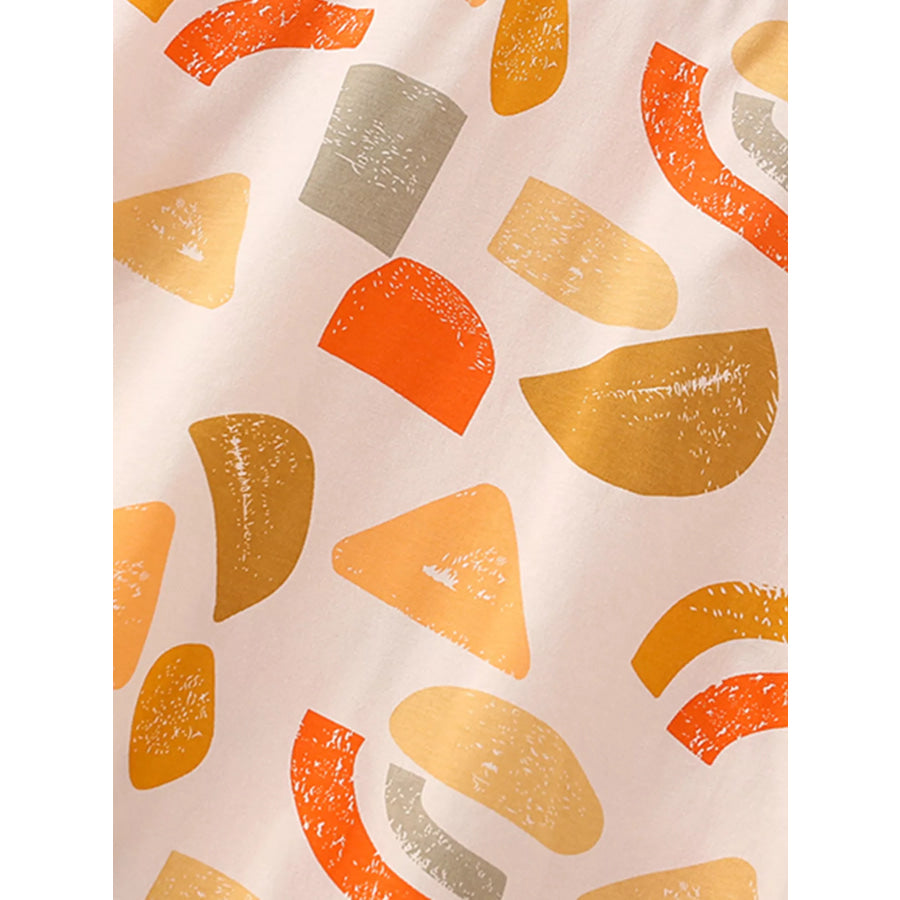 Children’s Geometric Print T-Shirt & Shorts Set Apparel and Accessories