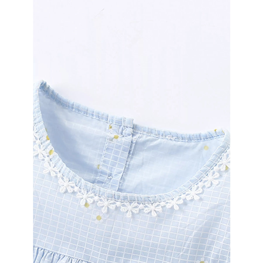 Children’s Gingham Cap Sleeve Dress Apparel and Accessories