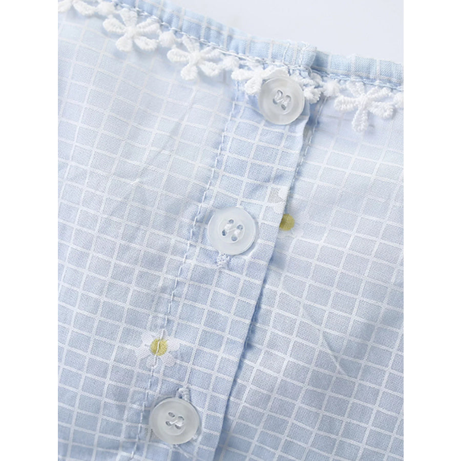 Children’s Gingham Cap Sleeve Dress Apparel and Accessories