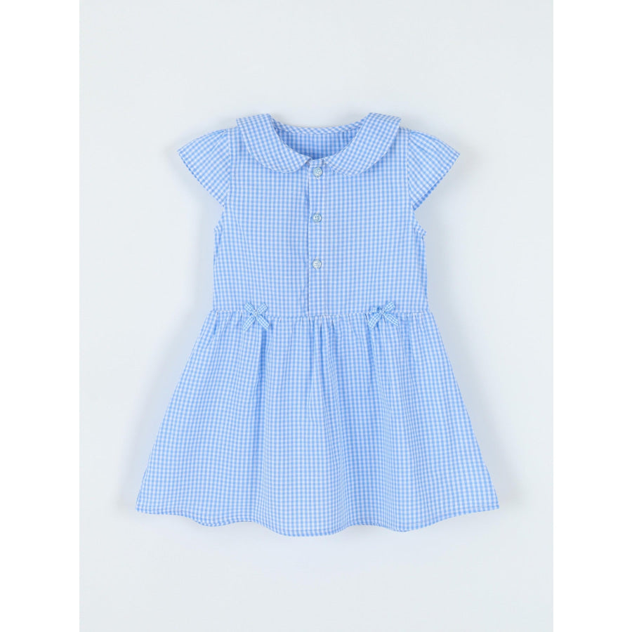 Children’s Gingham Peter Pan Collar Button-Front Dress Apparel and Accessories