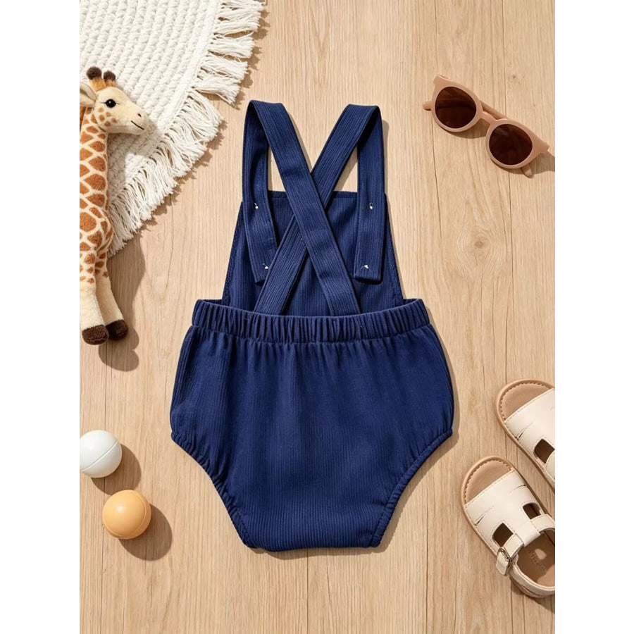Children’s Giraffe Embroidered Corduroy One-Piece Apparel and Accessories