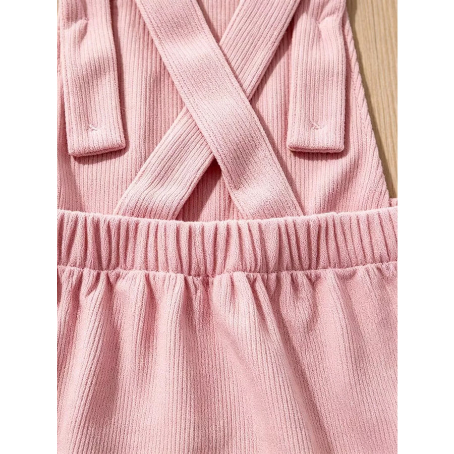 Children’s Giraffe Embroidered Corduroy One-Piece Apparel and Accessories