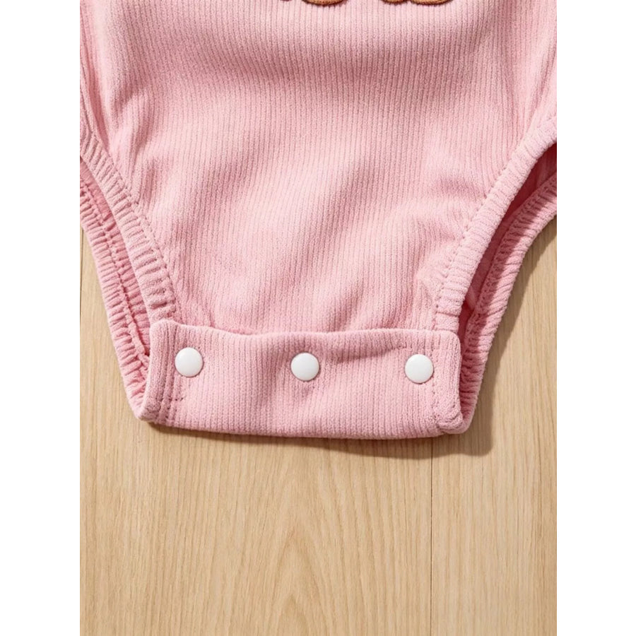 Children’s Giraffe Embroidered Corduroy One-Piece Apparel and Accessories