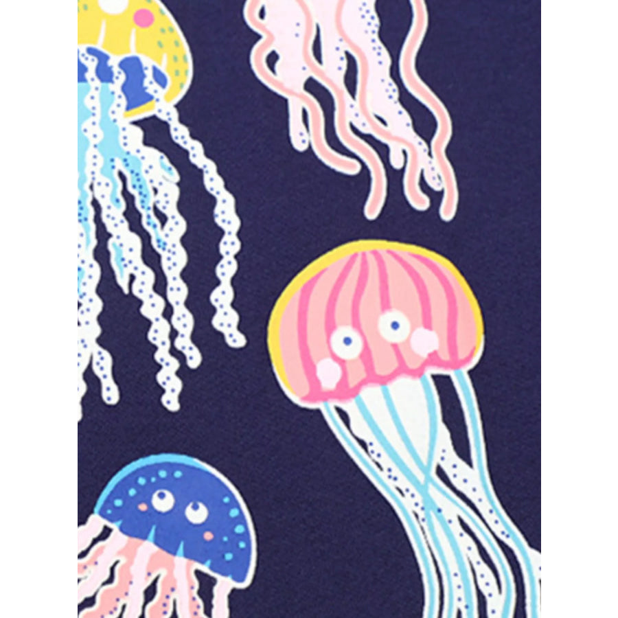 Children’s Glow-in-the-Dark Jellyfish Graphic Tee Apparel and Accessories