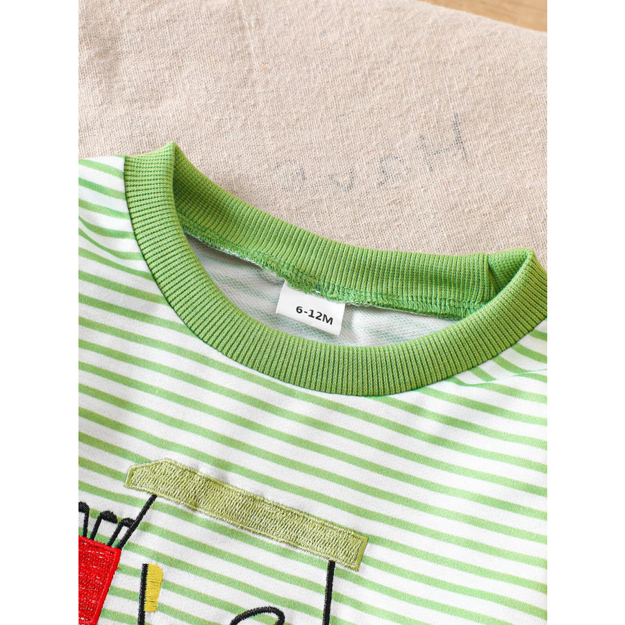 Children’s Golf Cart Striped Top and Pants Set Apparel and Accessories