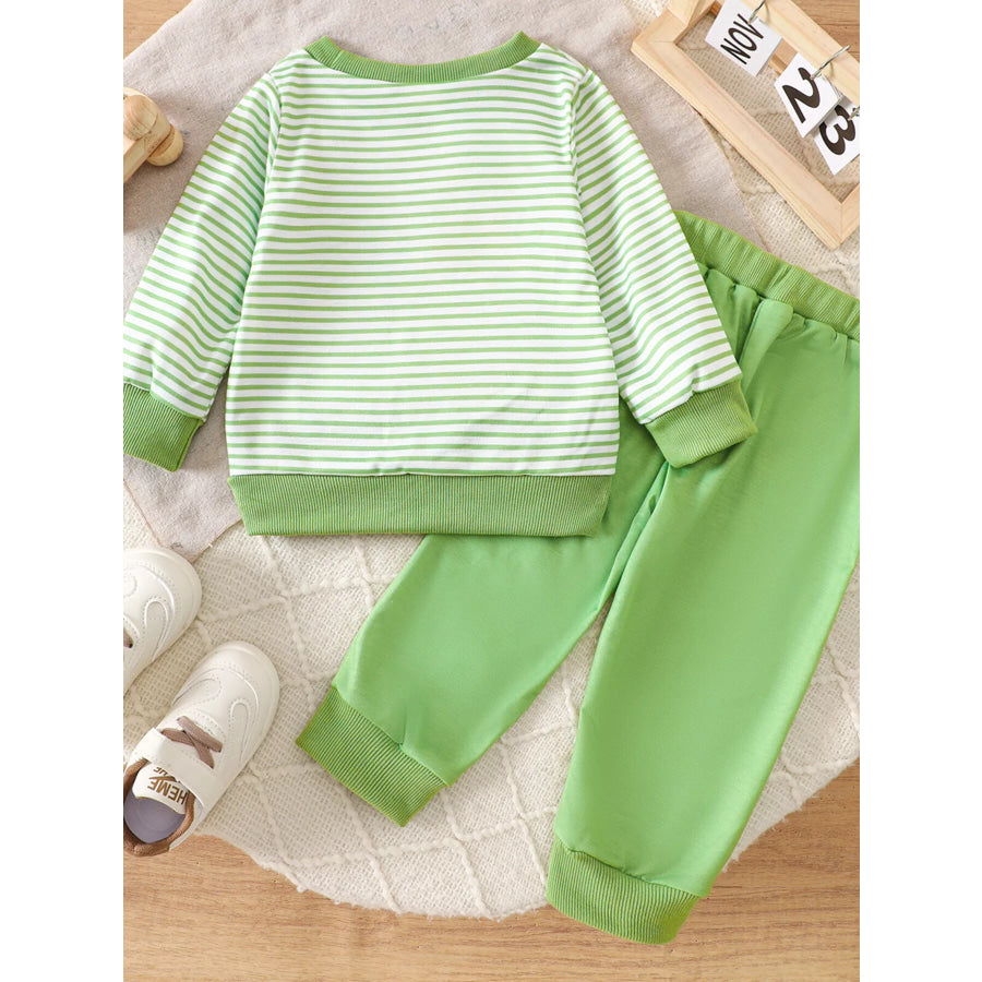 Children’s Golf Cart Striped Top and Pants Set Apparel and Accessories