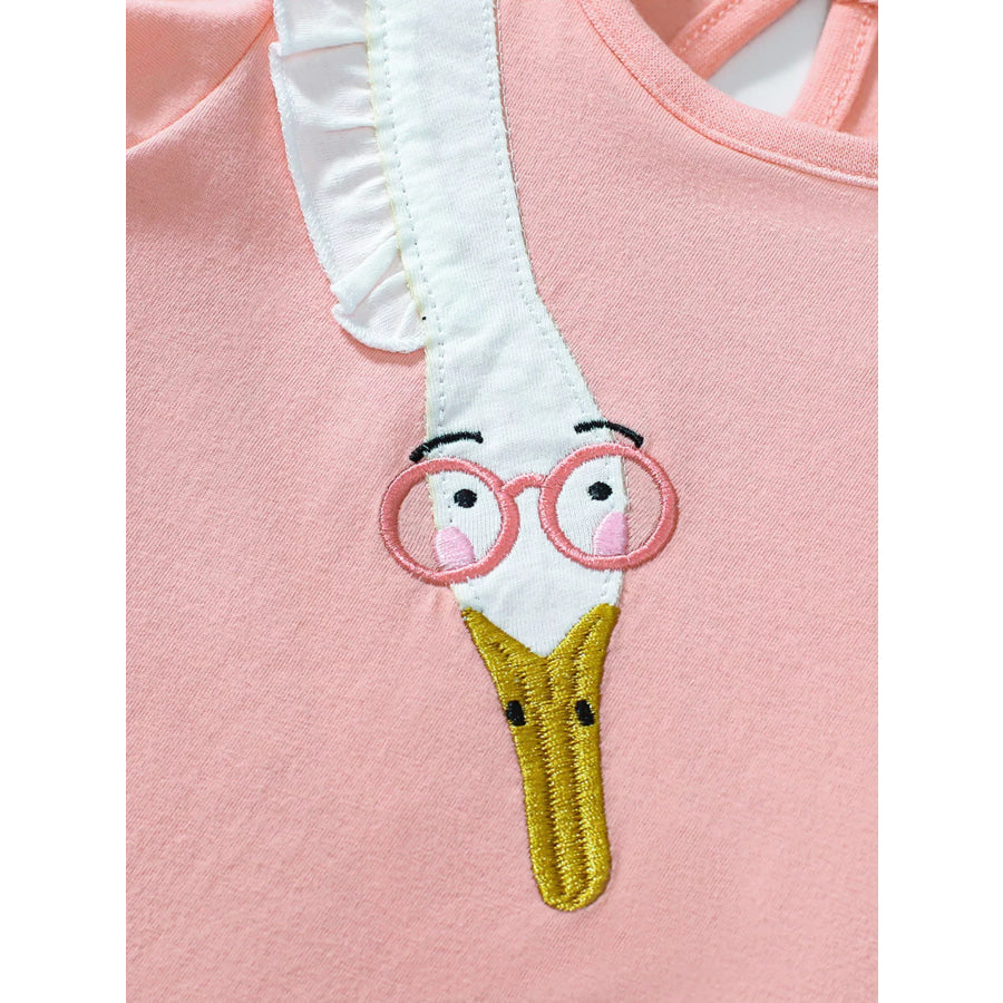 Children’s Goose Ruffle Sleeve Dress Apparel and Accessories