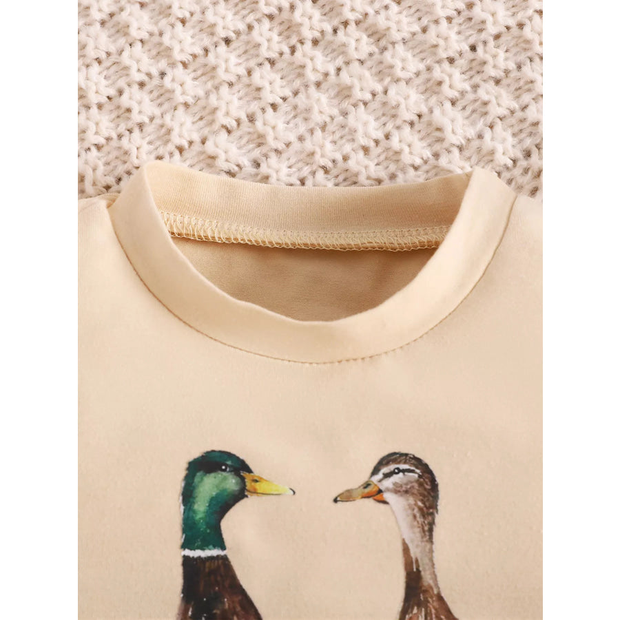 Children’s Goose Short Sleeve One-Piece Bodysuit Eggshell / 0-3M Apparel and Accessories