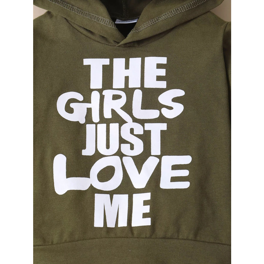 Children’s Graphic Hoodie and Distressed Jeans Set Apparel Accessories