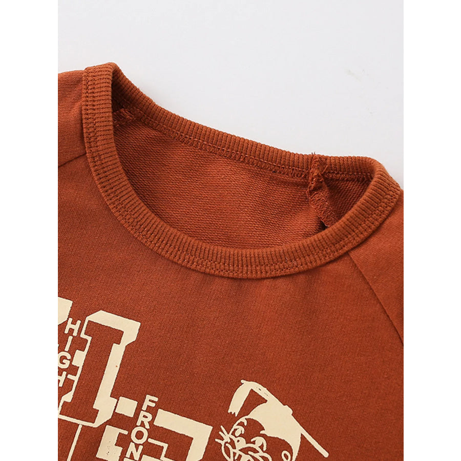 Children’s Graphic Round Neck Sweatshirt Apparel and Accessories