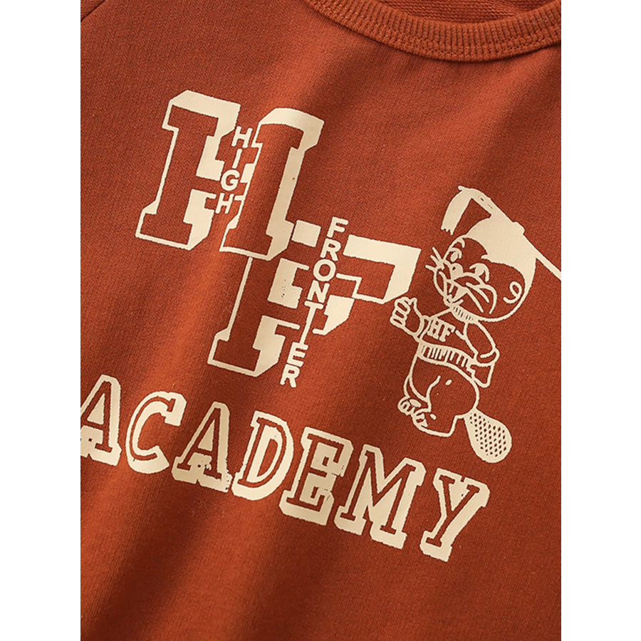 Children’s Graphic Round Neck Sweatshirt Apparel and Accessories