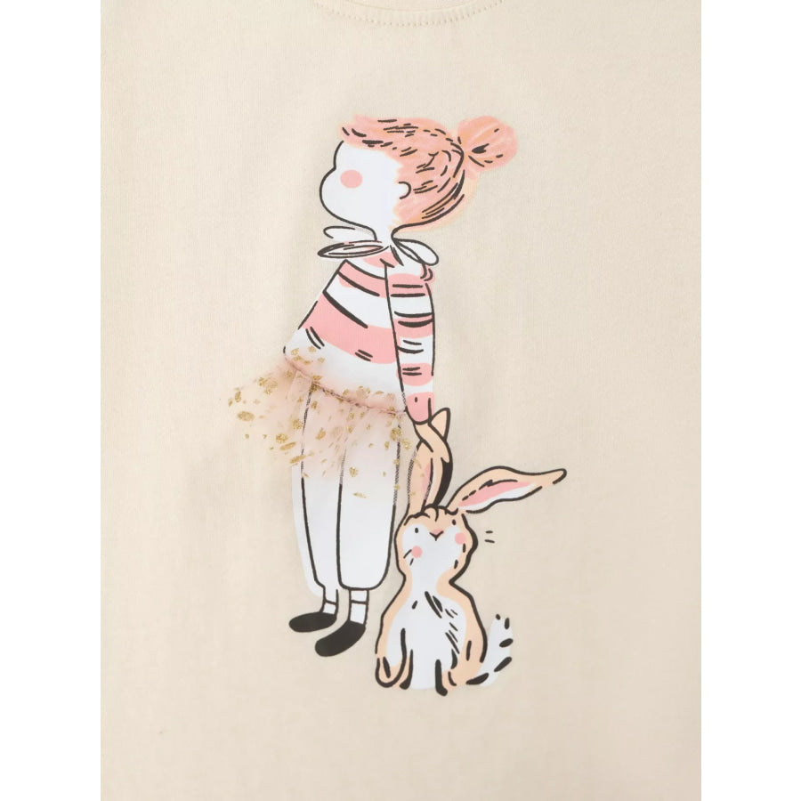 Children’s Graphic Round Neck T-Shirt Apparel and Accessories