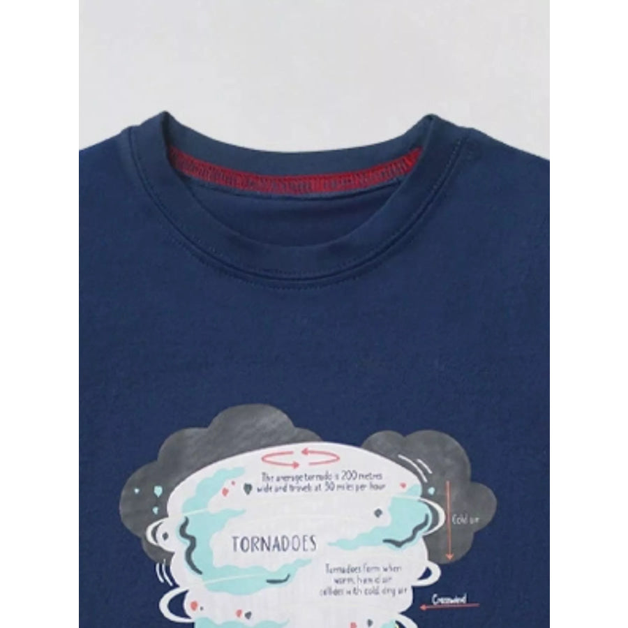 Children’s Graphic Round Neck T-Shirt Apparel and Accessories