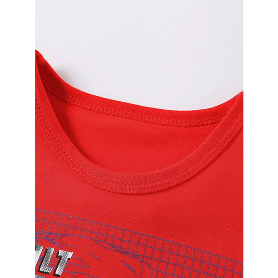 Children’s Graphic Round Neck T-Shirt Apparel and Accessories